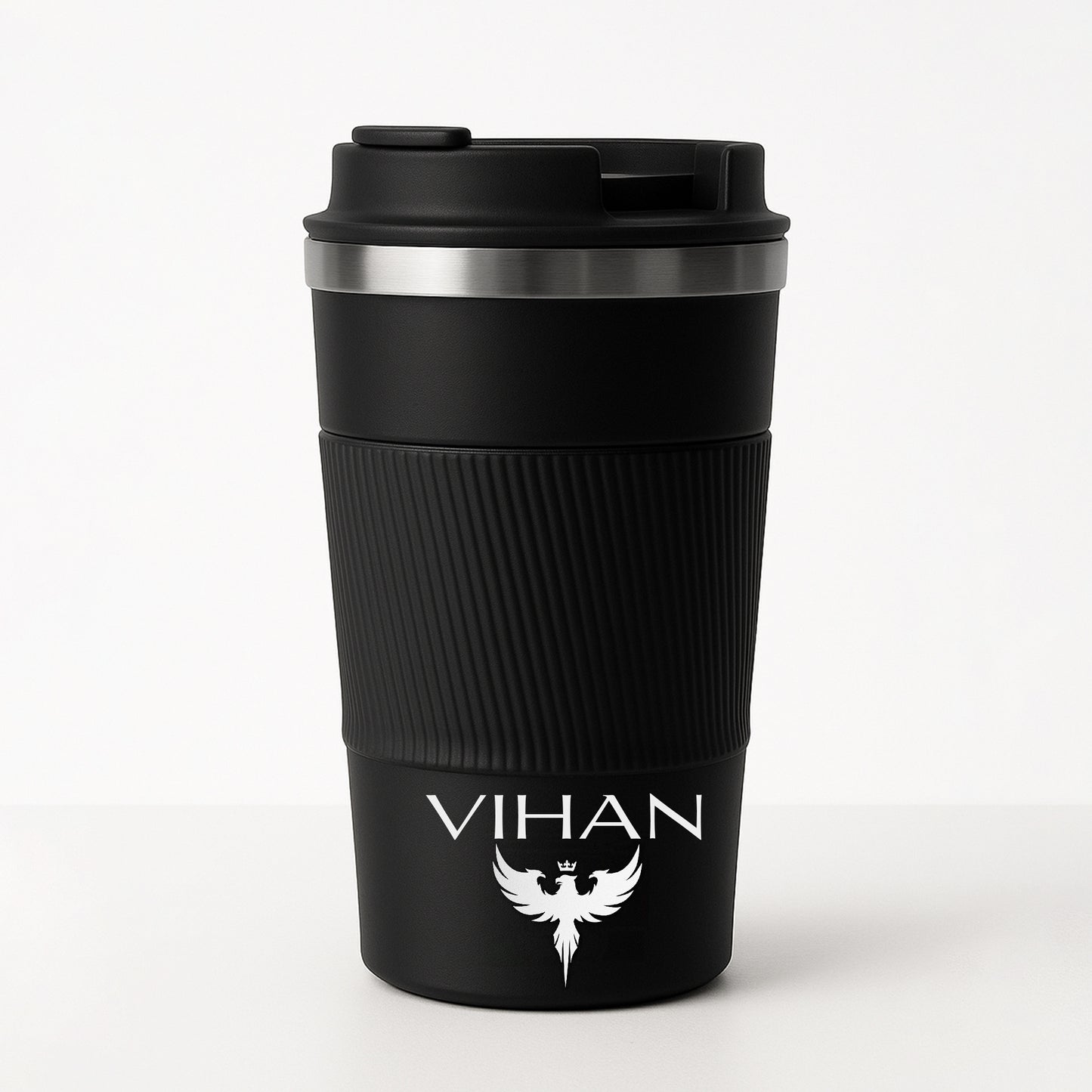 Premium Black Stainless Steel Travel Tumbler