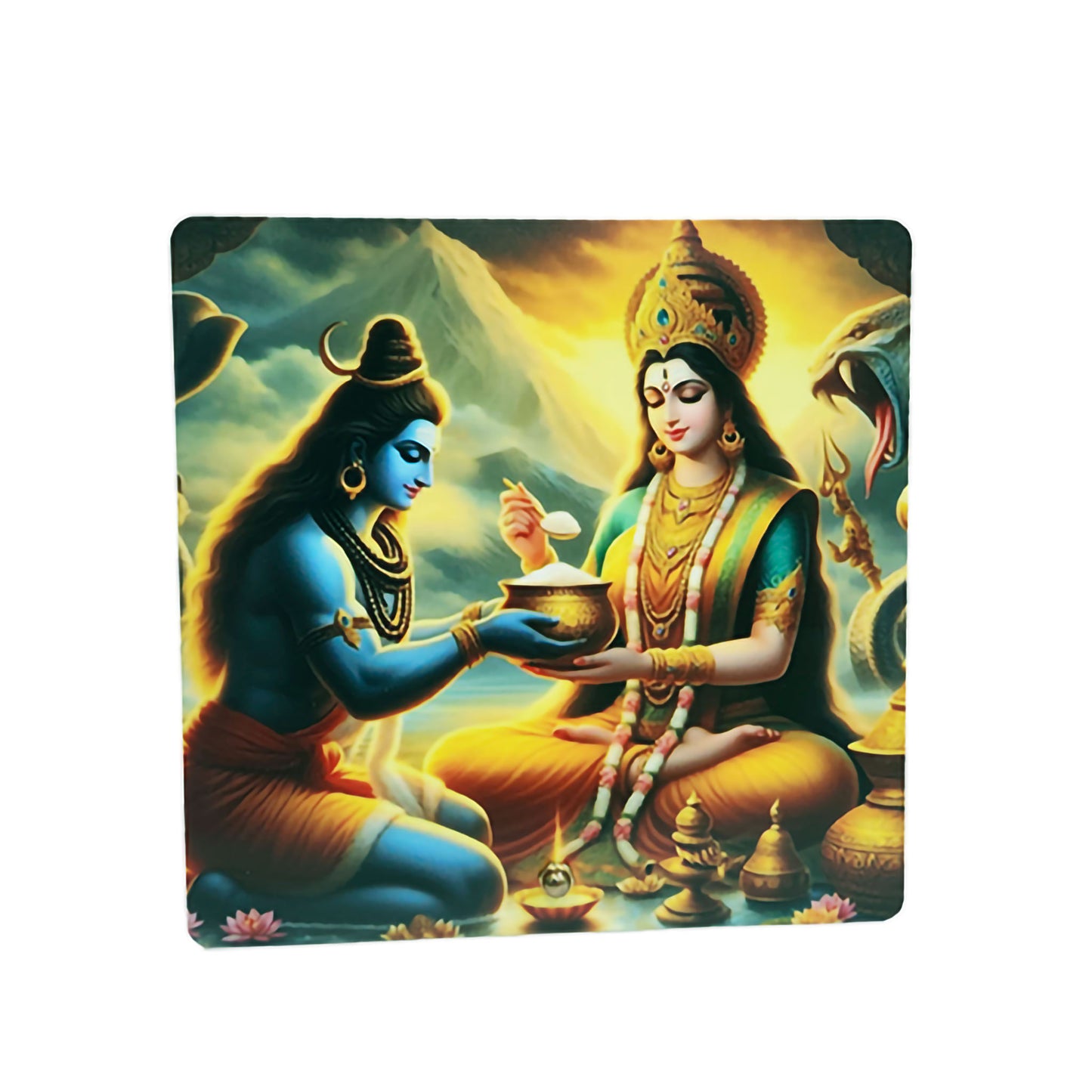 Shiv Annapurna Prosperity Glow/(Kitchen Divine) - (Size 6X6 Inch)