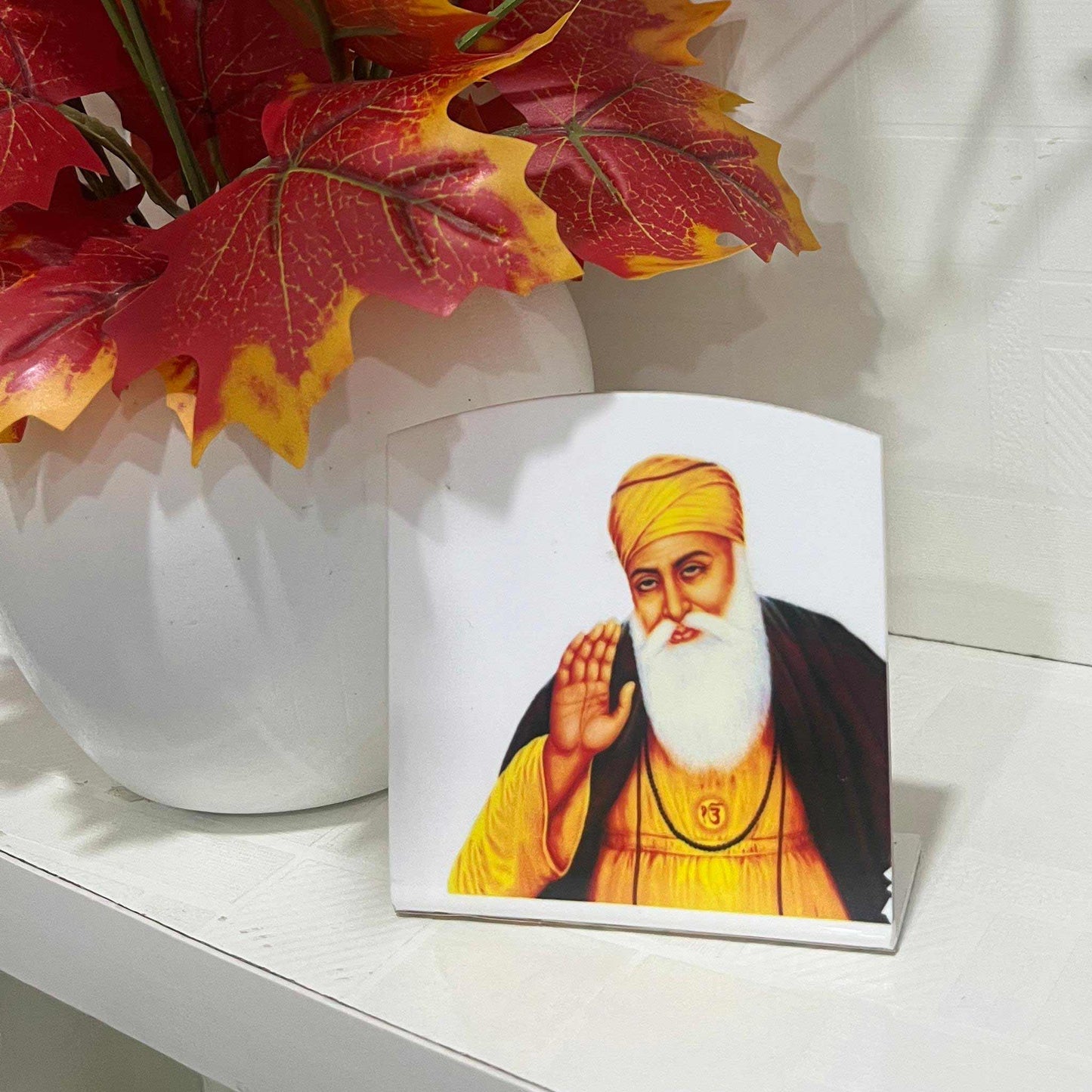 Guru Nanak Ji Acrylic Car Dashboard Frame – A Touch of Serenity on Every Drive