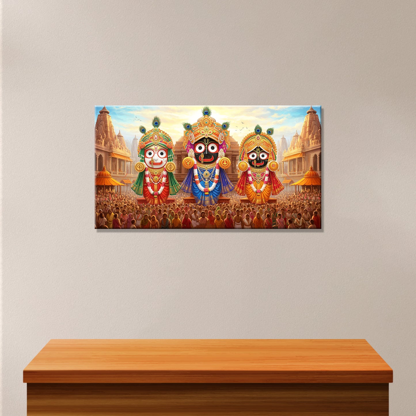 Jagannath Acrylic Frame – Elegant Spiritual Home Decor