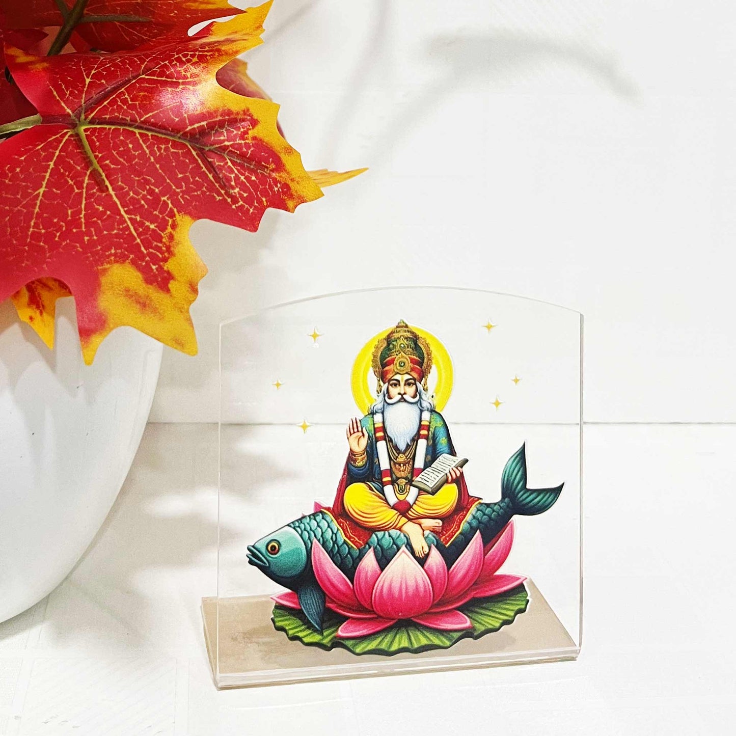 Jhulelal Sarkar Transparent Car Dashboard Frame