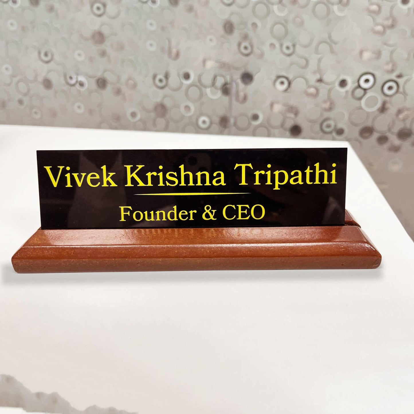 Office Desk Acrylic Name Plate