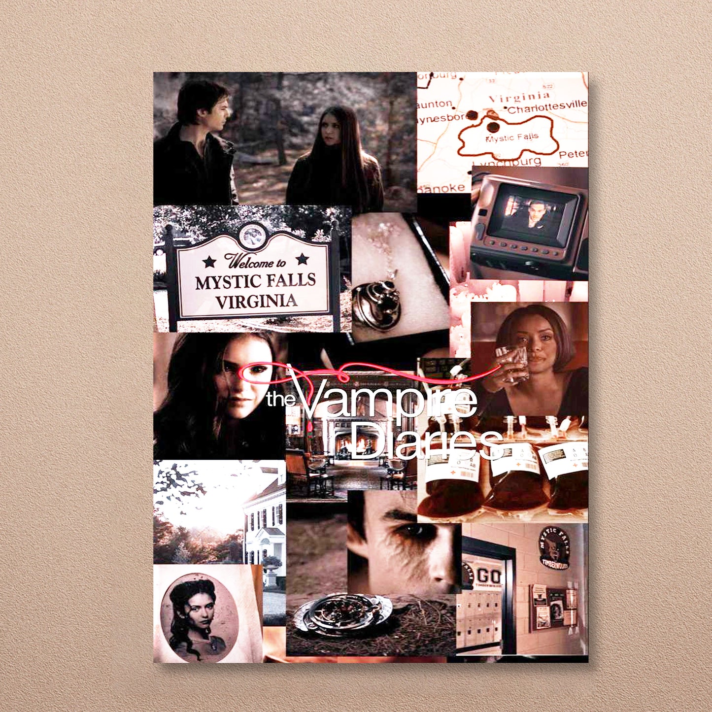 Mystic Diaries Mood Board- (Size 8x12 Inch)