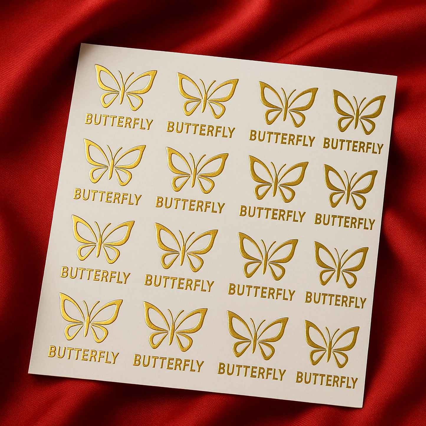 Gold Metal Stickers – Luxury That Sticks - A4 SIZE SHEET