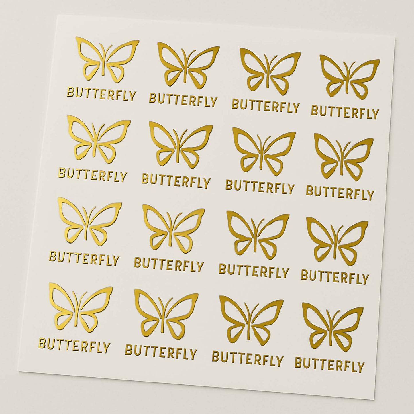 Gold Metal Stickers – Luxury That Sticks - A4 SIZE SHEET