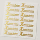 Gold Metal Stickers – Luxury That Sticks - A4 SIZE SHEET