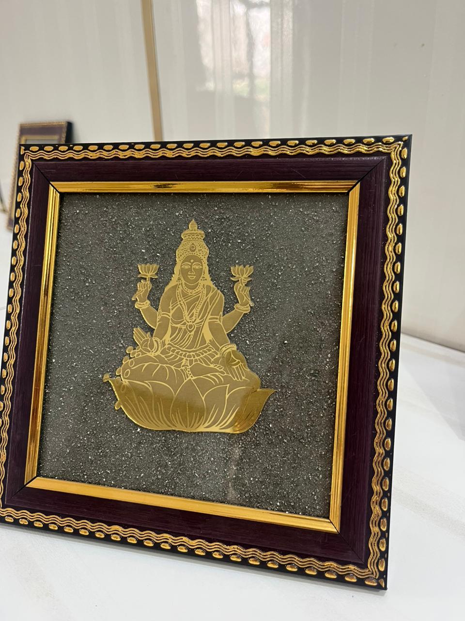Laxmi Ji Prosperity Glow Stone Frame
