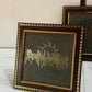 Golden Momentum Seven Horses Vastu Pyrite stone Frame