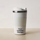 Elegant White Stainless Steel Travel Tumbler