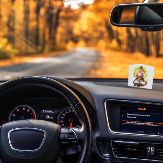 Jhulelal Ji Acrylic Car Dashboard Frame (Alternate Design) – Devotion in Every Detail