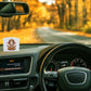 Ganesh Ji Acrylic Car Dashboard Frame – Divine Blessings on Every Journey
