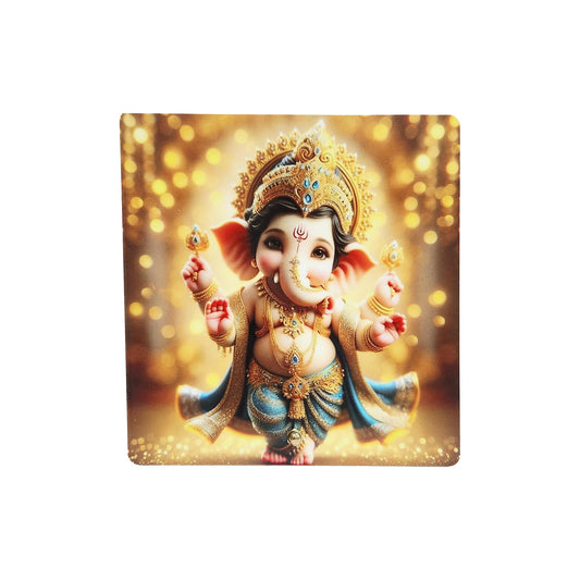 Shree Ganesh Modern Acrylic Print- (Size 6x6 Inch)