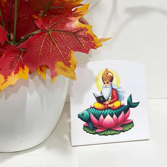 Jhulelal Ji Acrylic Car Dashboard Frame – Grace & Guidance Wherever You Go