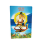 Divine Jhule Lal with Golden Fish Frame - (Size 6x9 Inch)