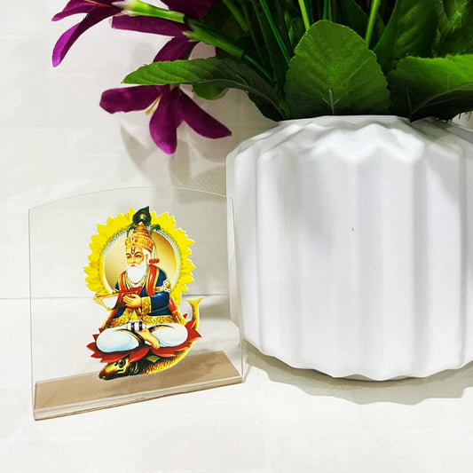 Jhulelal Ji Transparent Car Dashboard Frame