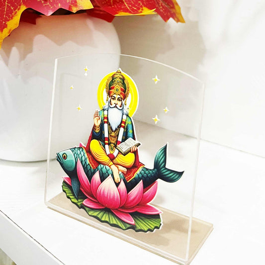 Jhulelal Sarkar Transparent Car Dashboard Frame