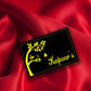 Black Acrylic Home Name Plate with Golden Detailing – Timeless Luxury-(Size-12x 9 Inch)