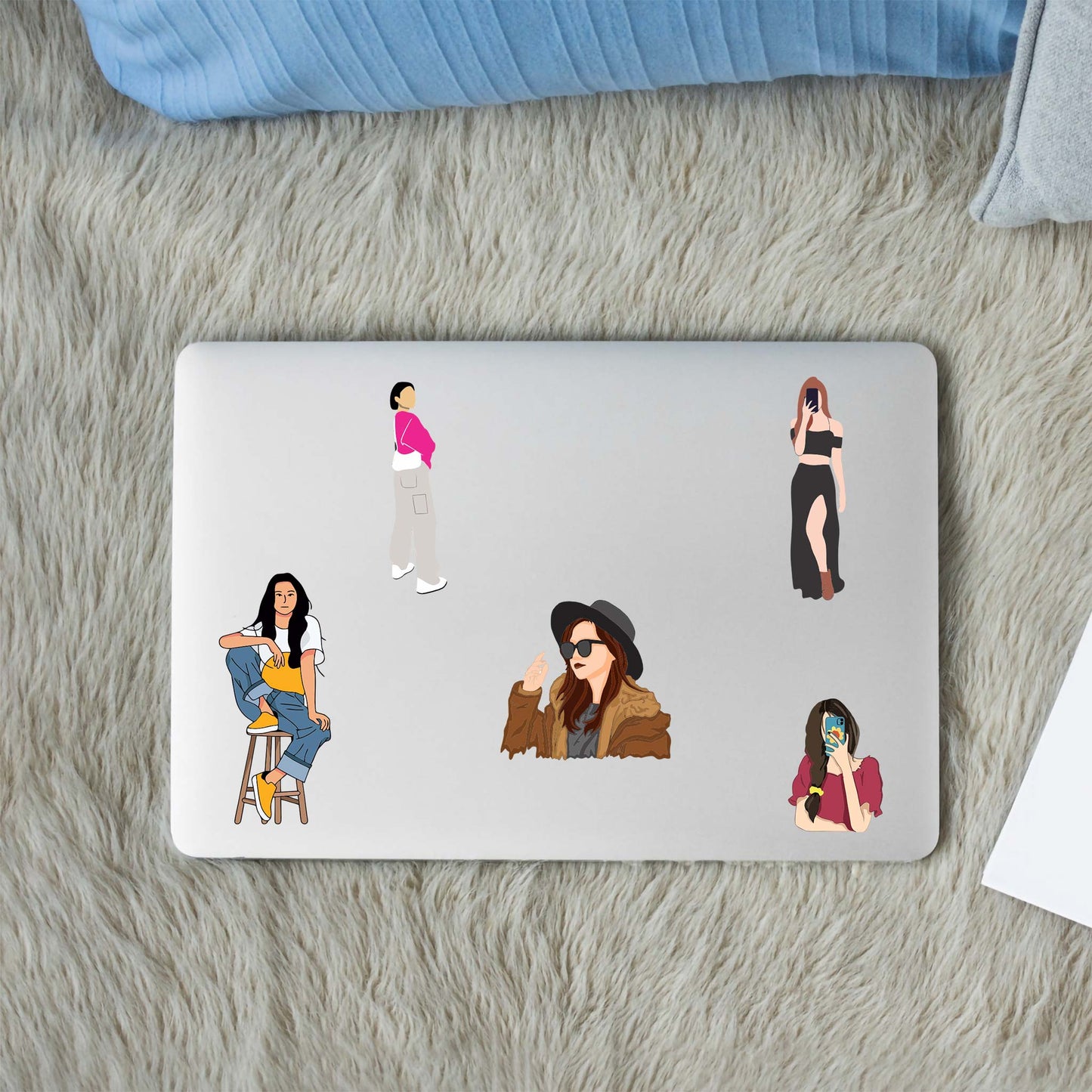 Laptop / Phone cover and phone stickers