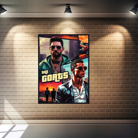 The Goats Wall Art  (size: 18" × 24")
